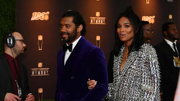 Russell Wilson and Ciara